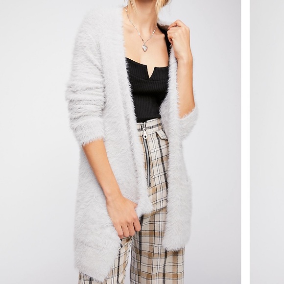 Free people faux fur cardi - Picture 1 of 2